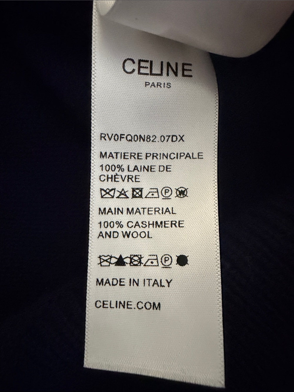 Celine Navy Fair Isle Yoke Cardigan with Gold Buttons - Picture 9 of 11